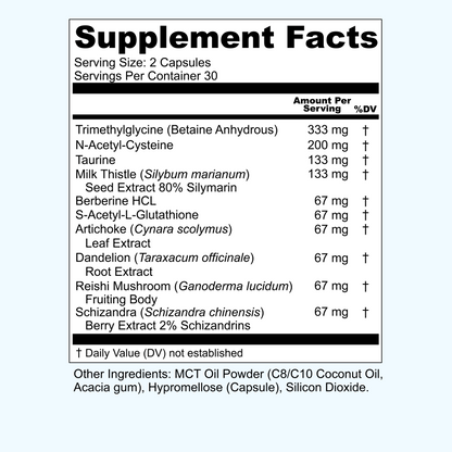 UpWellness Ultra Liver Supplement for Liver Support and Gallbladder Support - Powered by TMG, NAC Milk Thistle, and More - Liver Cleanse Detox & Repair - 60 Capsules